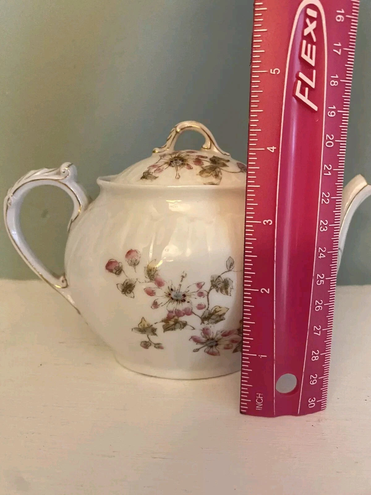 Antique CH Field Haviland Limoges Teapot French Porcelain Hand Enameled GDM Gold | eBay