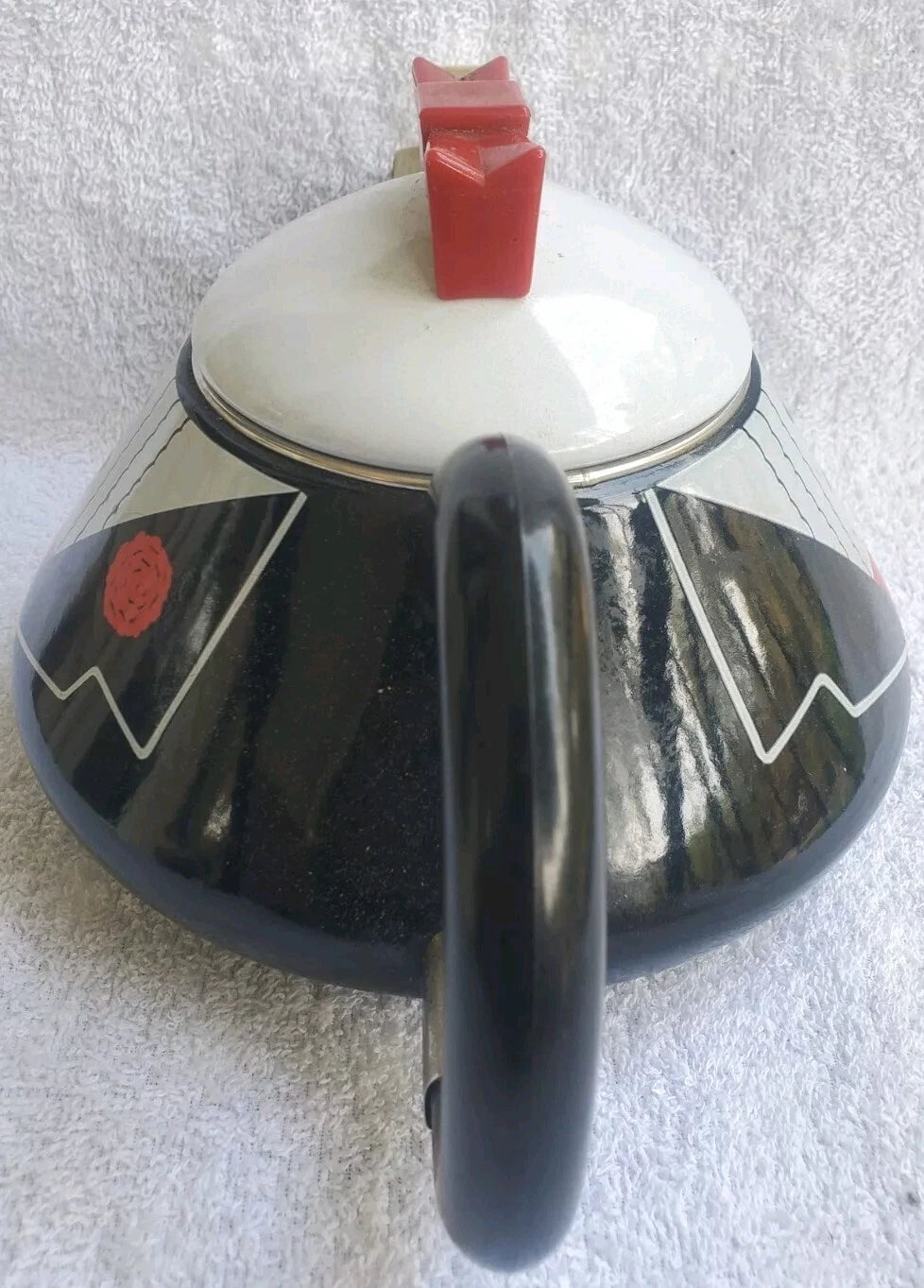 Enamel Teapot M Kamenstein Bowtie and Lapels Pre-owned Condition | eBay