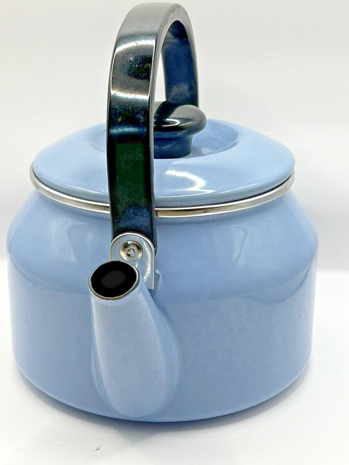 Stovetop Vintage Kettle Teapot Light Blue Enamel on Steel 2 QT Siam Fuji Ware | eBay