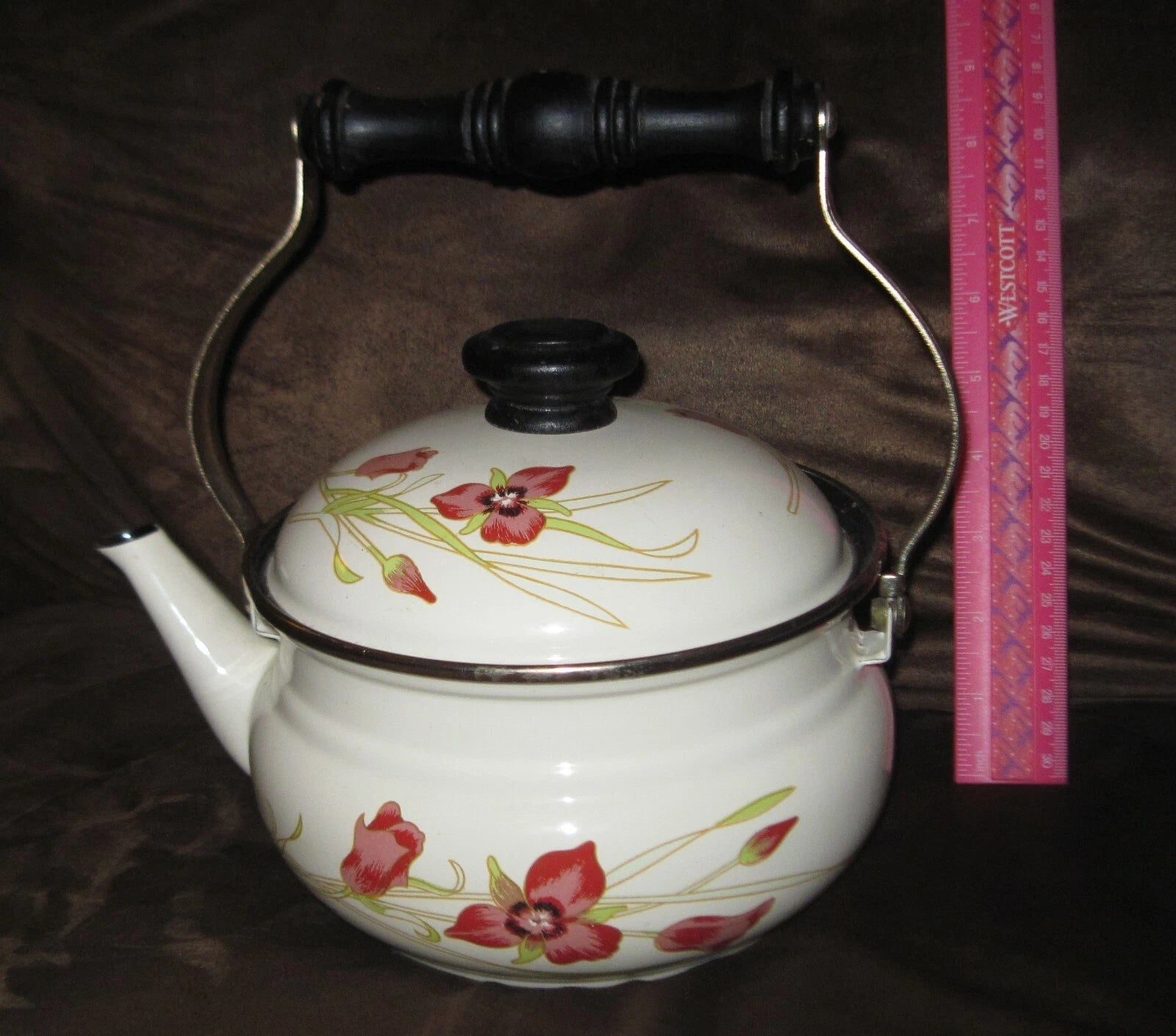 Vintage Porcelain Enamel Tea Pot Gailstyn-Sutton Jardine Collection 1981 Japan | eBay