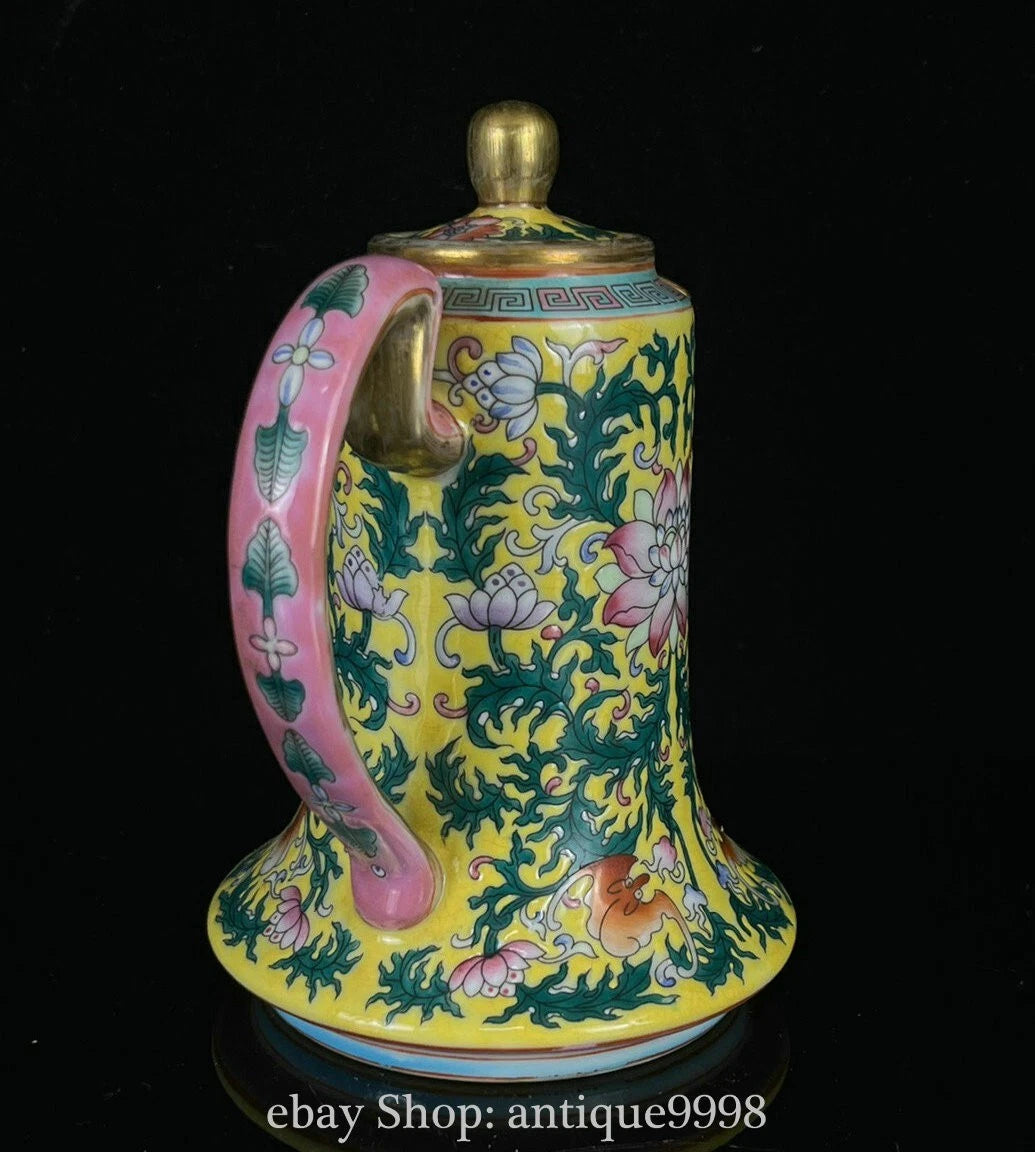 5.7'' Old Dynasty Enamel Color Porcelain Gilt Flower Bat Wine Tea Pot Flagon | eBay