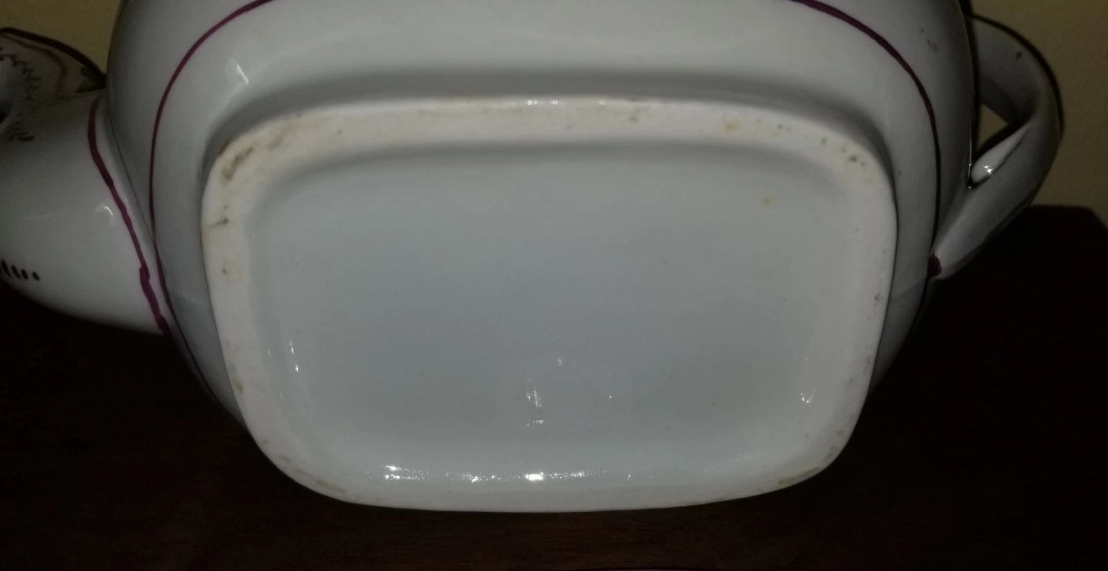 C.1810-1820 Georgian Porcelain Teapot Pink Luster Yellow Enamel Exc. Condition | eBay