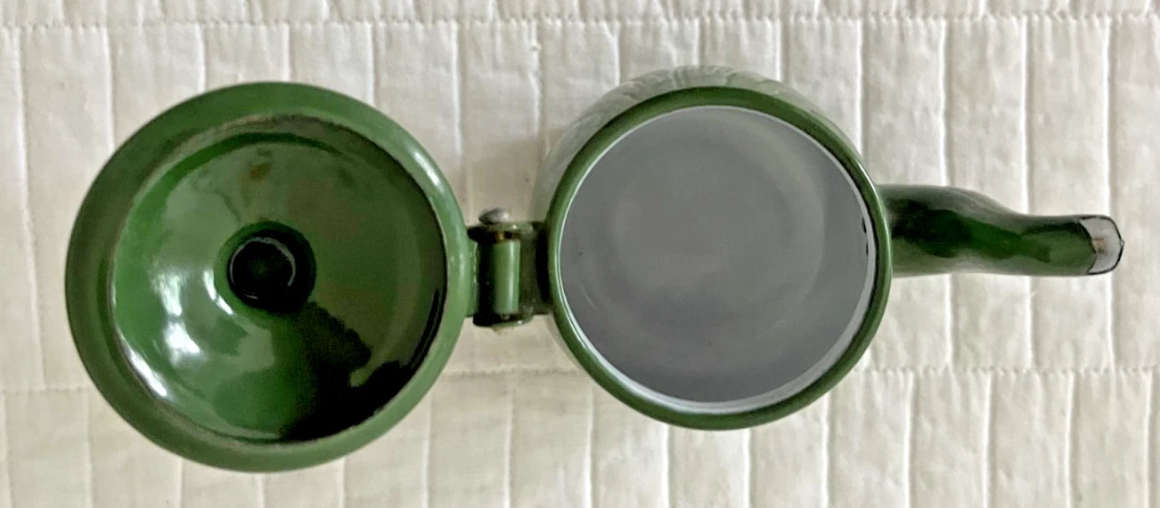 Vintage Enamelware Green Single Serve Tea Pot, Polar Ware Company | eBay