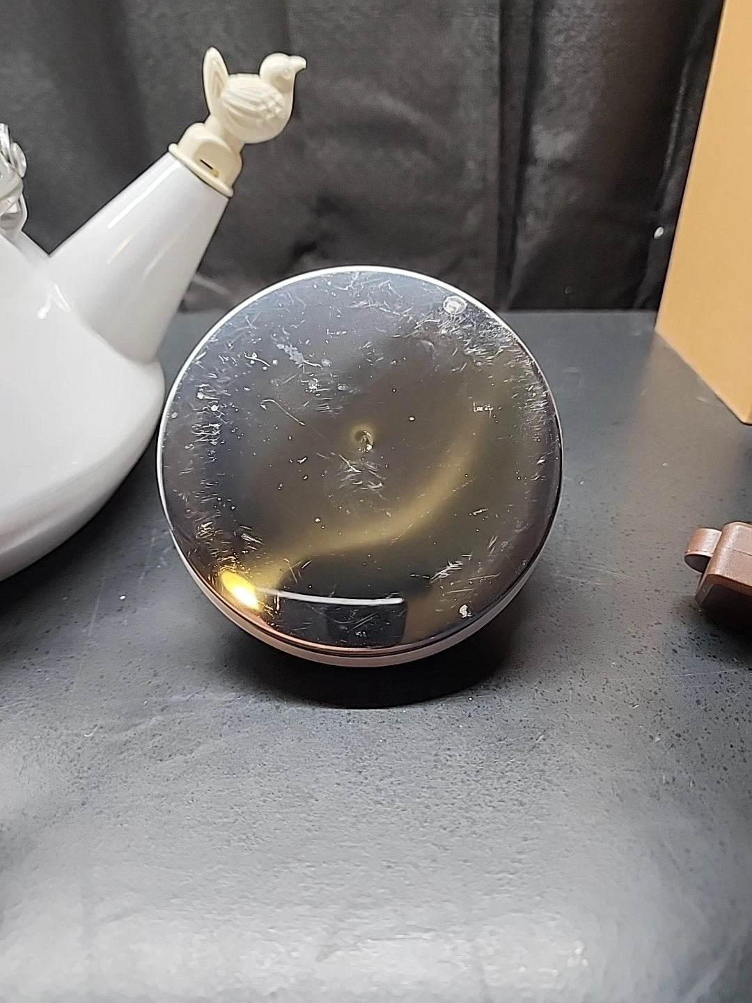 Vintage White Enameled Whistling Bird Teapot | eBay