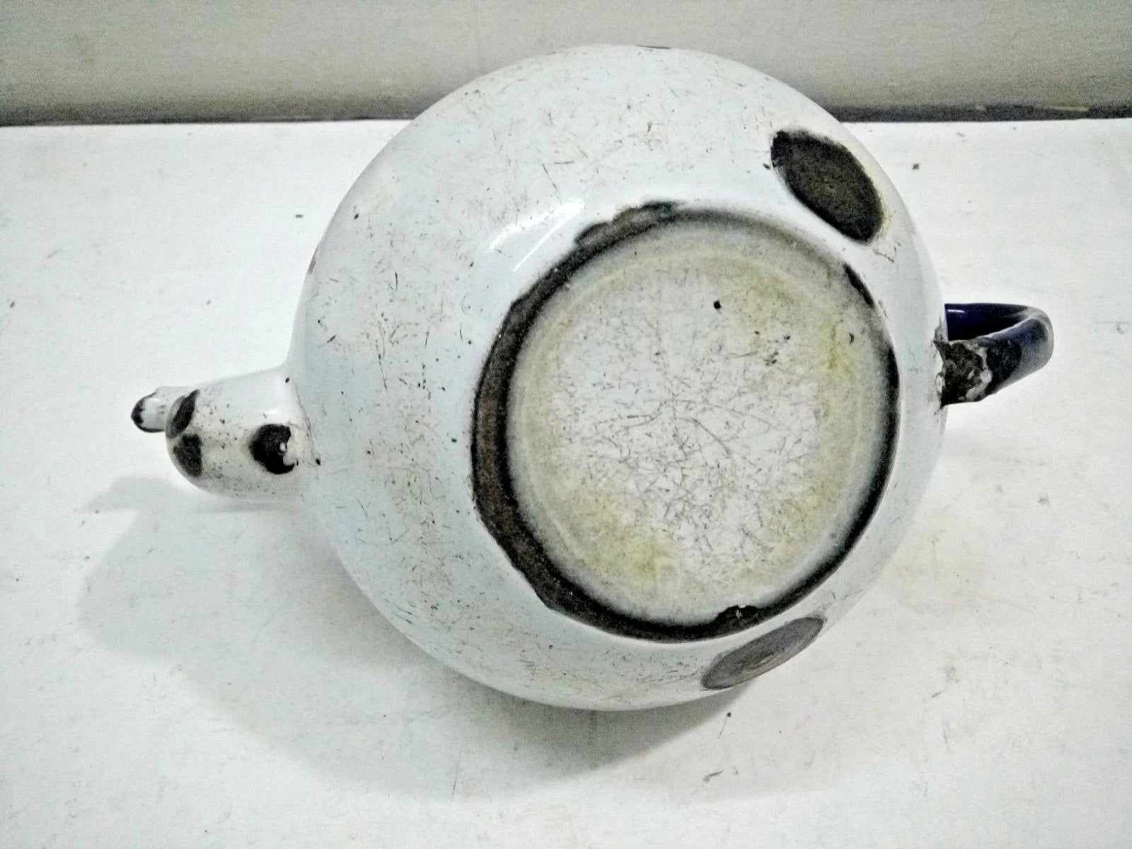 RARE Vintage Old Collectible Milky Porcelain Enamel Tea Pot kettle COLLECTIBLE | eBay