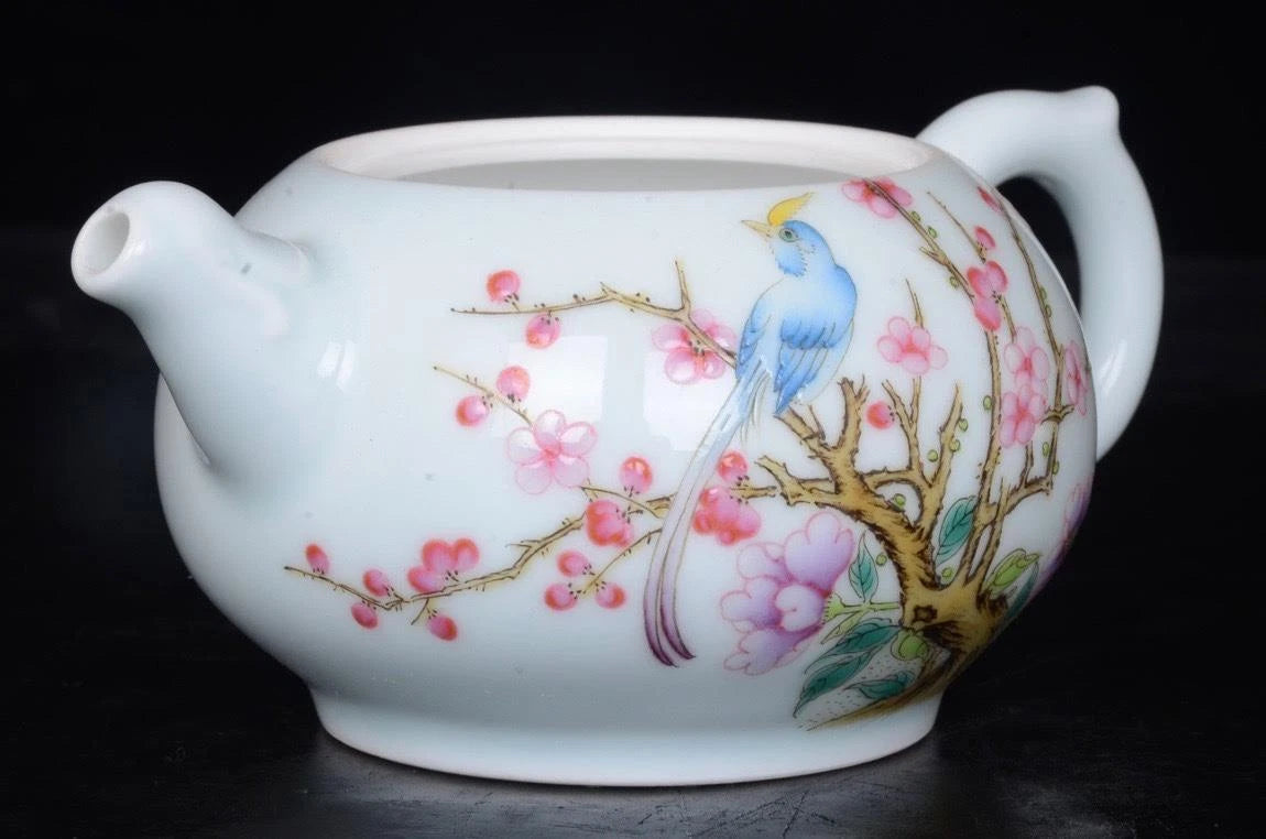 LD CHINESE COLOUR ENAMEL PORCELAIN TEAPOT YONGZHENG MARKED ST636 | eBay