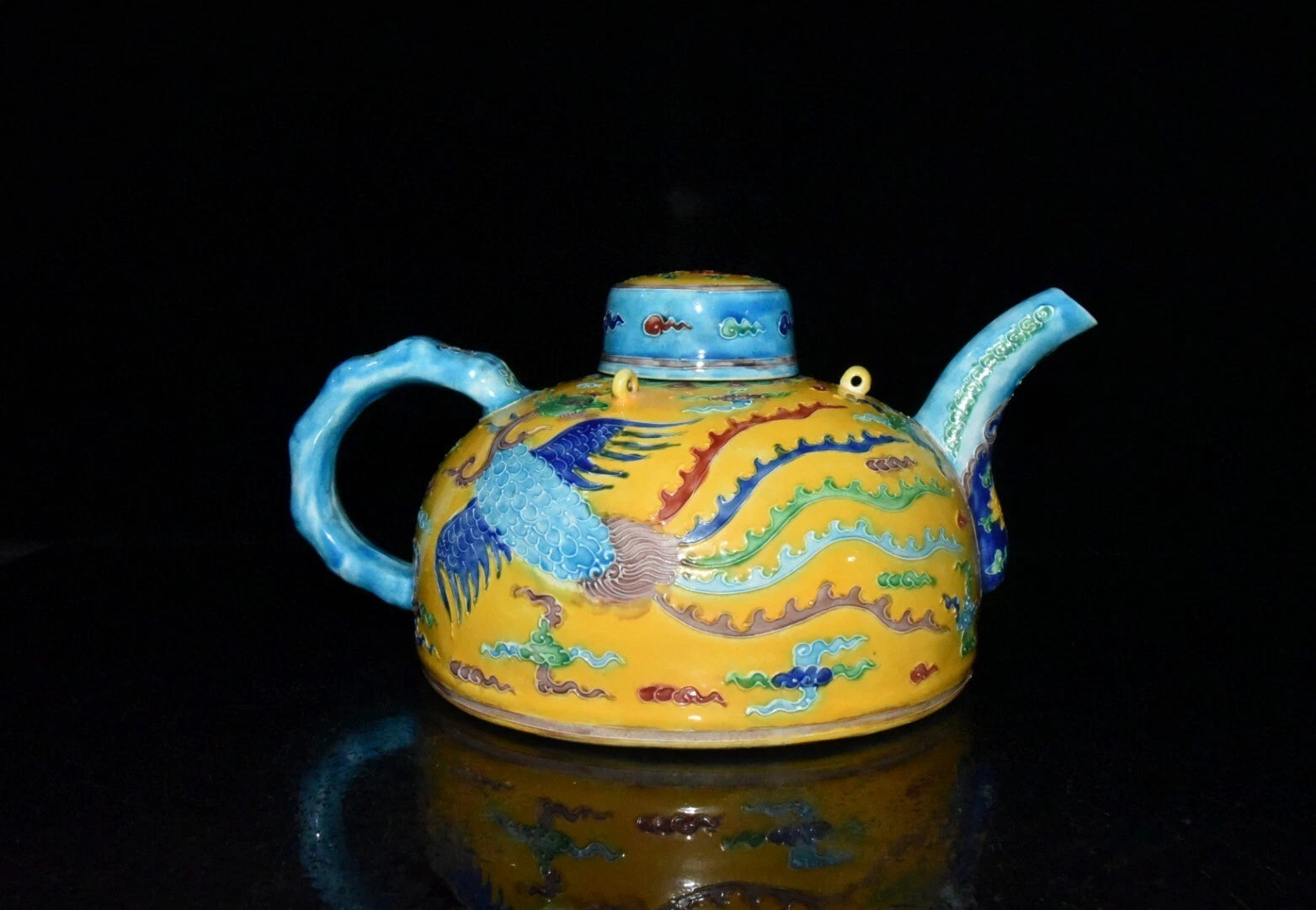 Fine Collectable Art Hand Painting Enamel color Porcelain Dragon Teapot | eBay