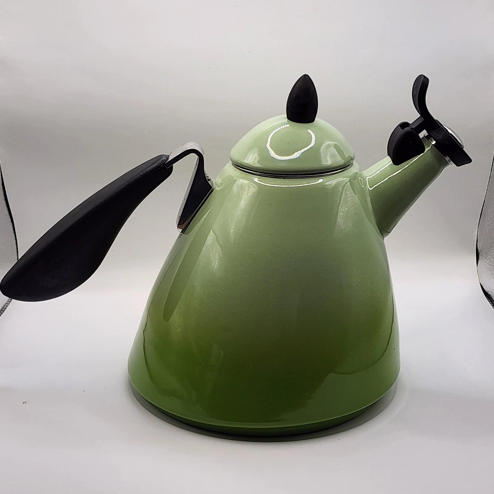 Le Creuset Whistling Kettle 1.6L 1.7 Quart Green Enamel Steel Teapot France Tea | eBay