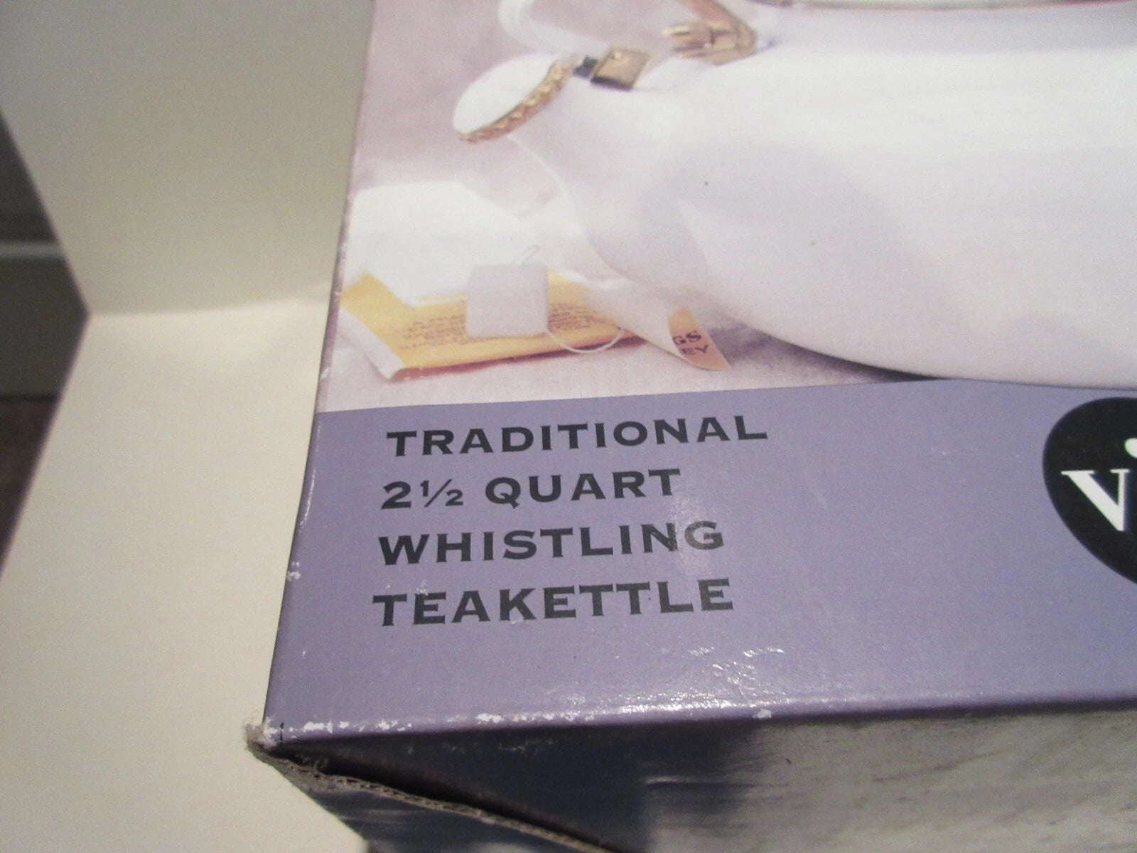 Via Ancona Teapot White Enamel and Antique Brass Finish Whistling Kettle 1998 | eBay