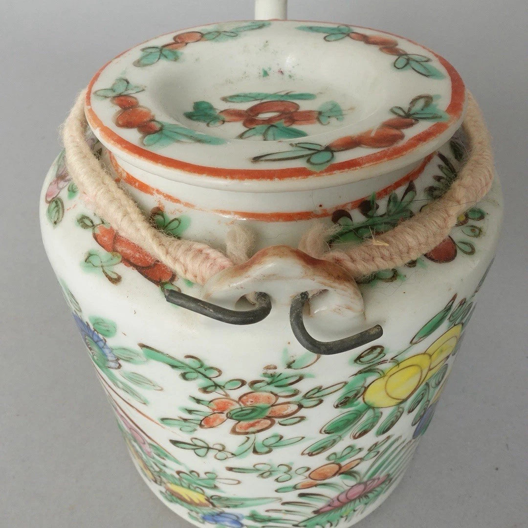 Antique Chinese Famille Rose Porcelain Teapot And Lid Enamel Hand Painted China | eBay