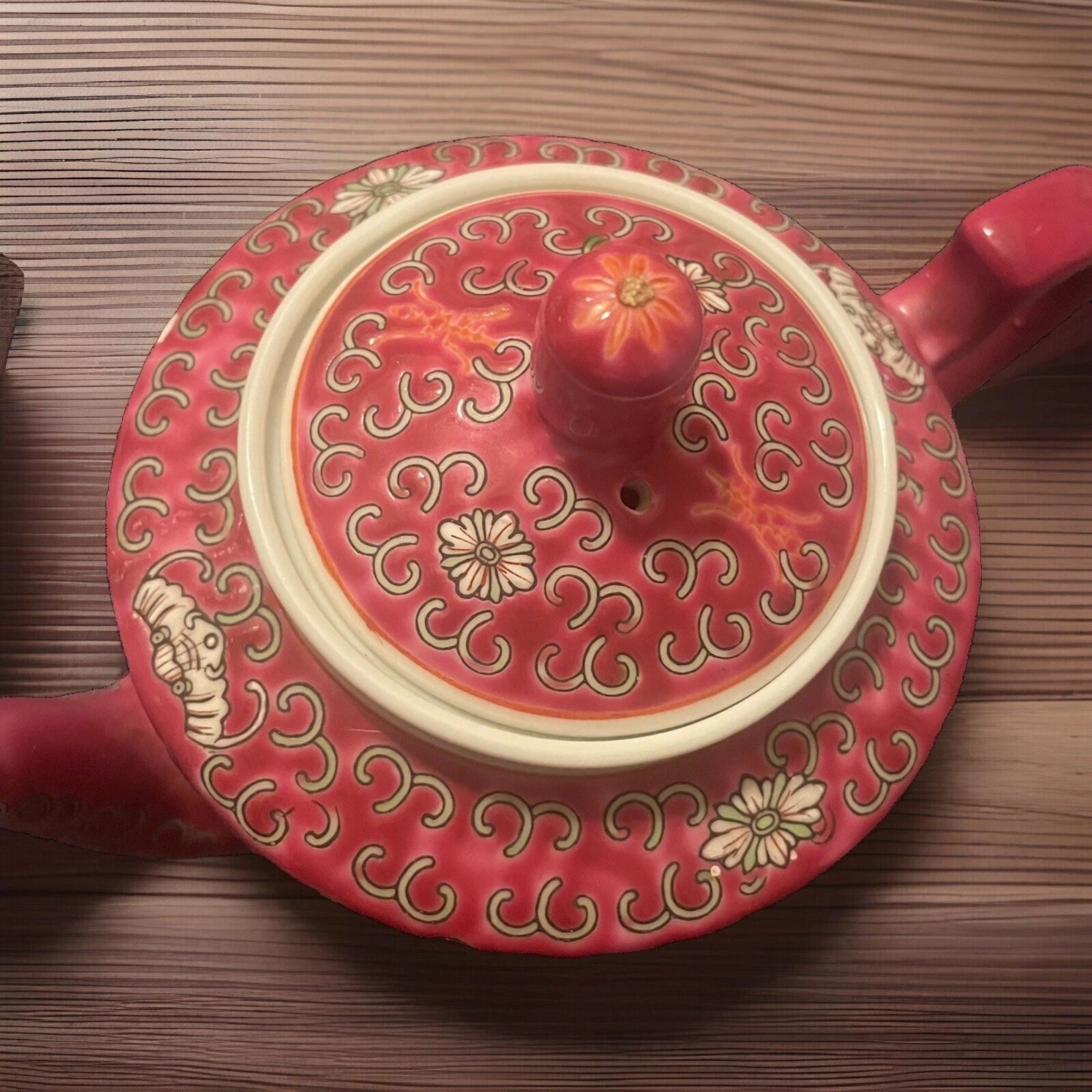 Jingdezhen Chinese Porcelain Pink Enamel Teapot | eBay