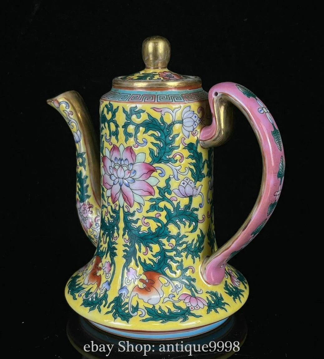 5.7'' Old Dynasty Enamel Color Porcelain Gilt Flower Bat Wine Tea Pot Flagon | eBay