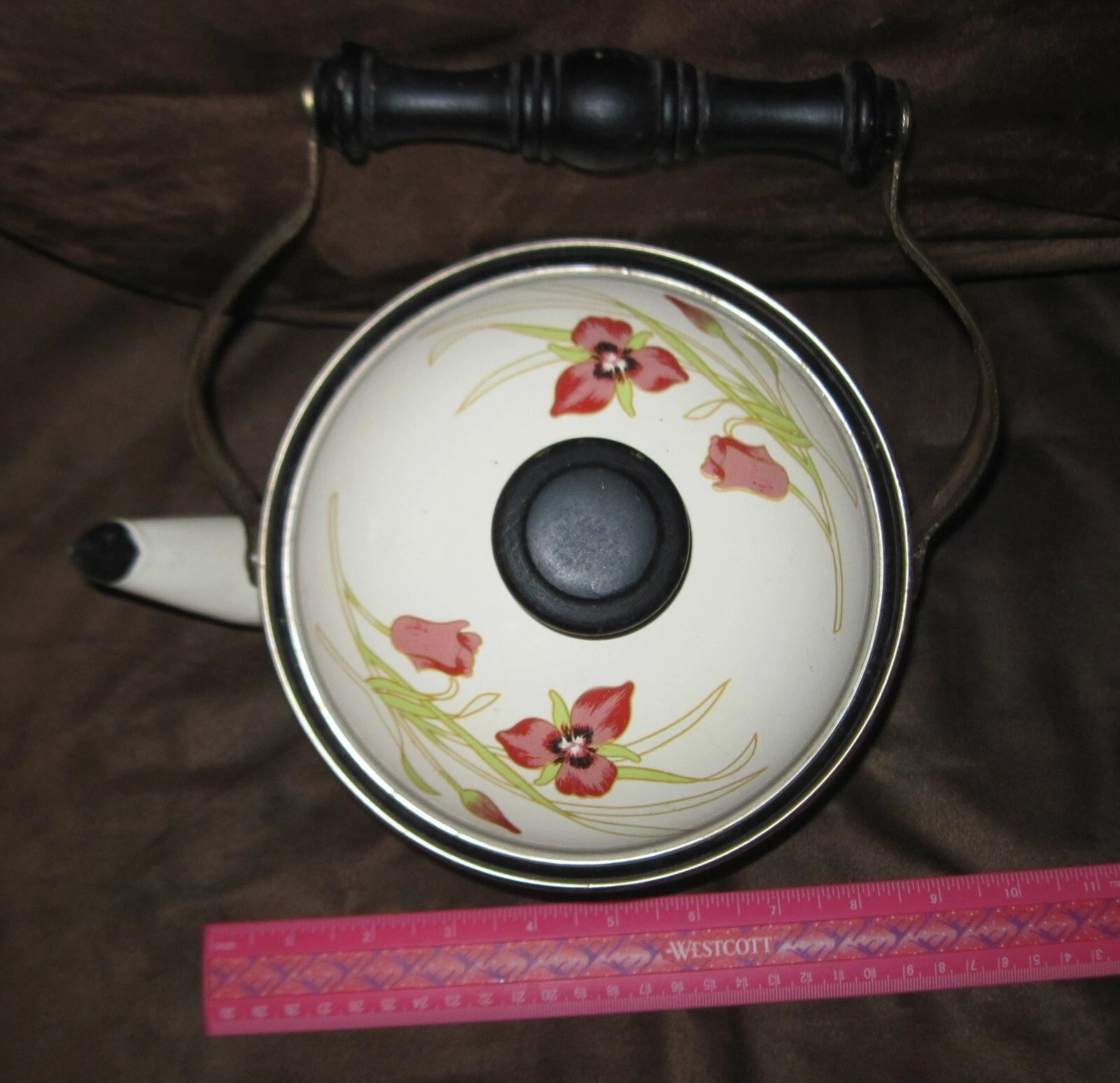 Vintage Porcelain Enamel Tea Pot Gailstyn-Sutton Jardine Collection 1981 Japan | eBay