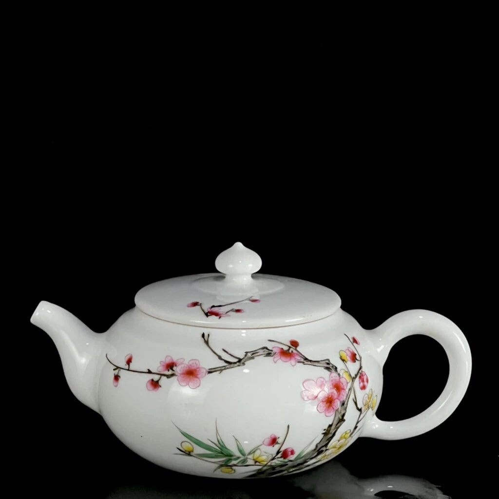 Chinese Enamel Colour Porcelain HandPainted Exquisite Flower&Plant Teapot 25065 | eBay