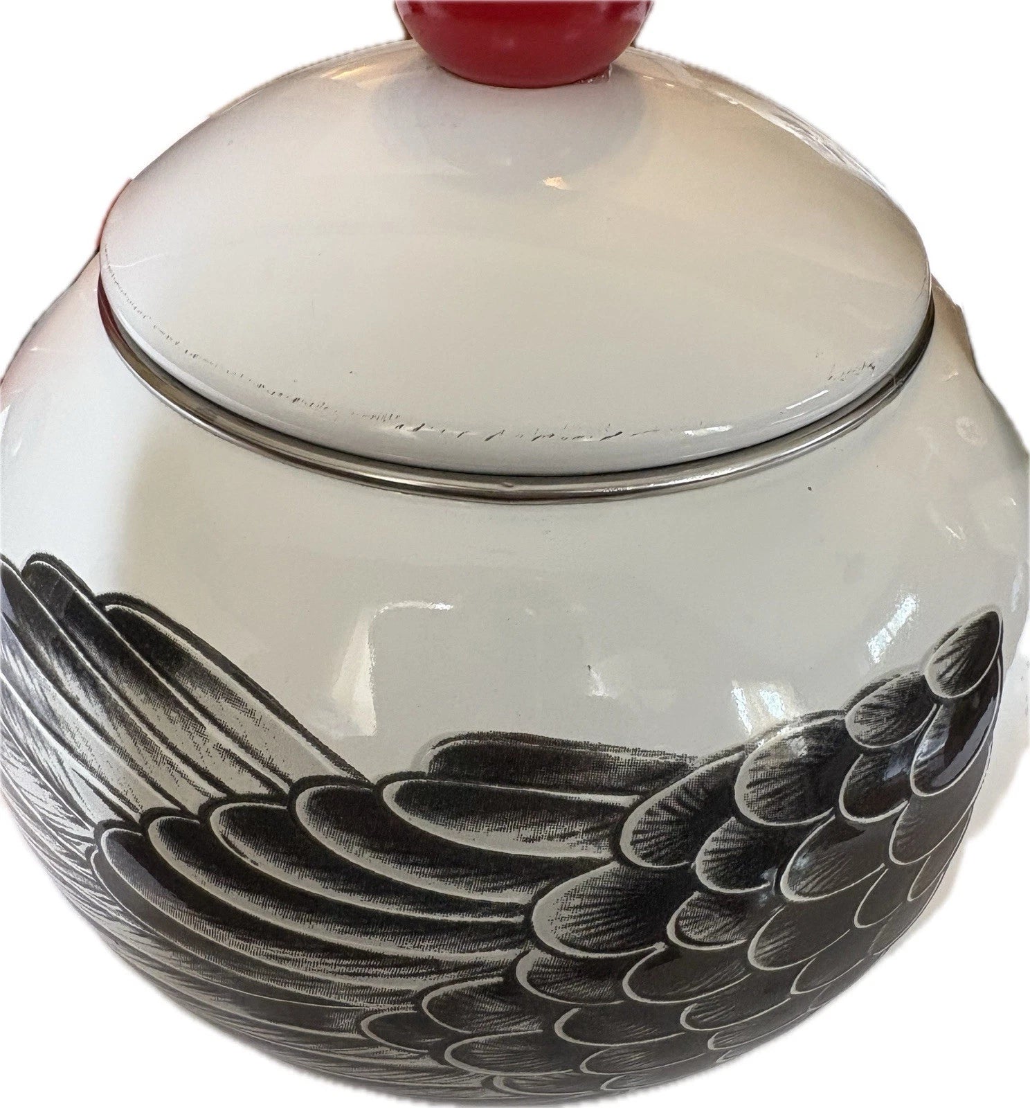 Vintage 1986 Kamenstein rooster enamel tea kettle pot | eBay