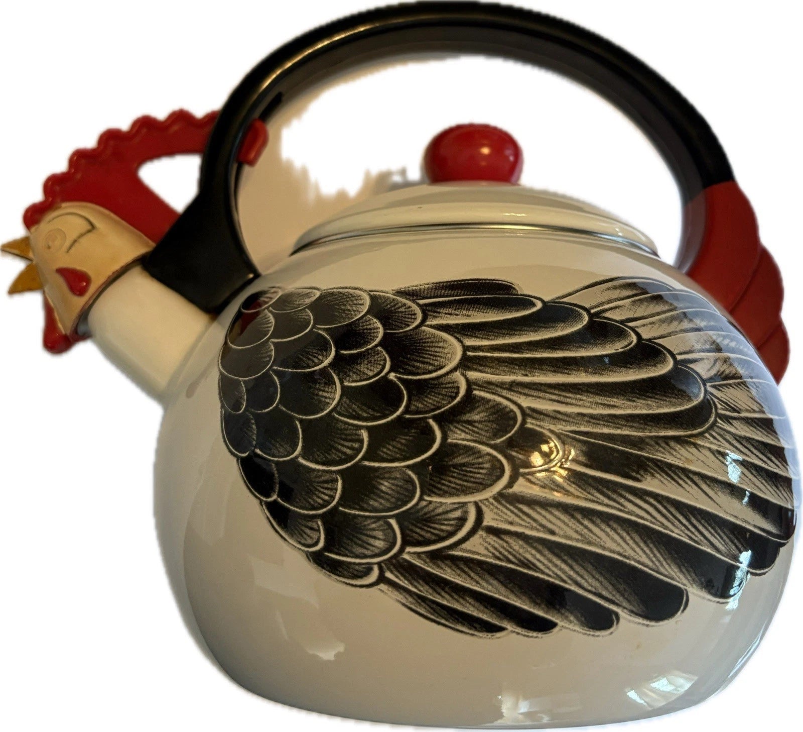 Vintage 1986 Kamenstein rooster enamel tea kettle pot | eBay