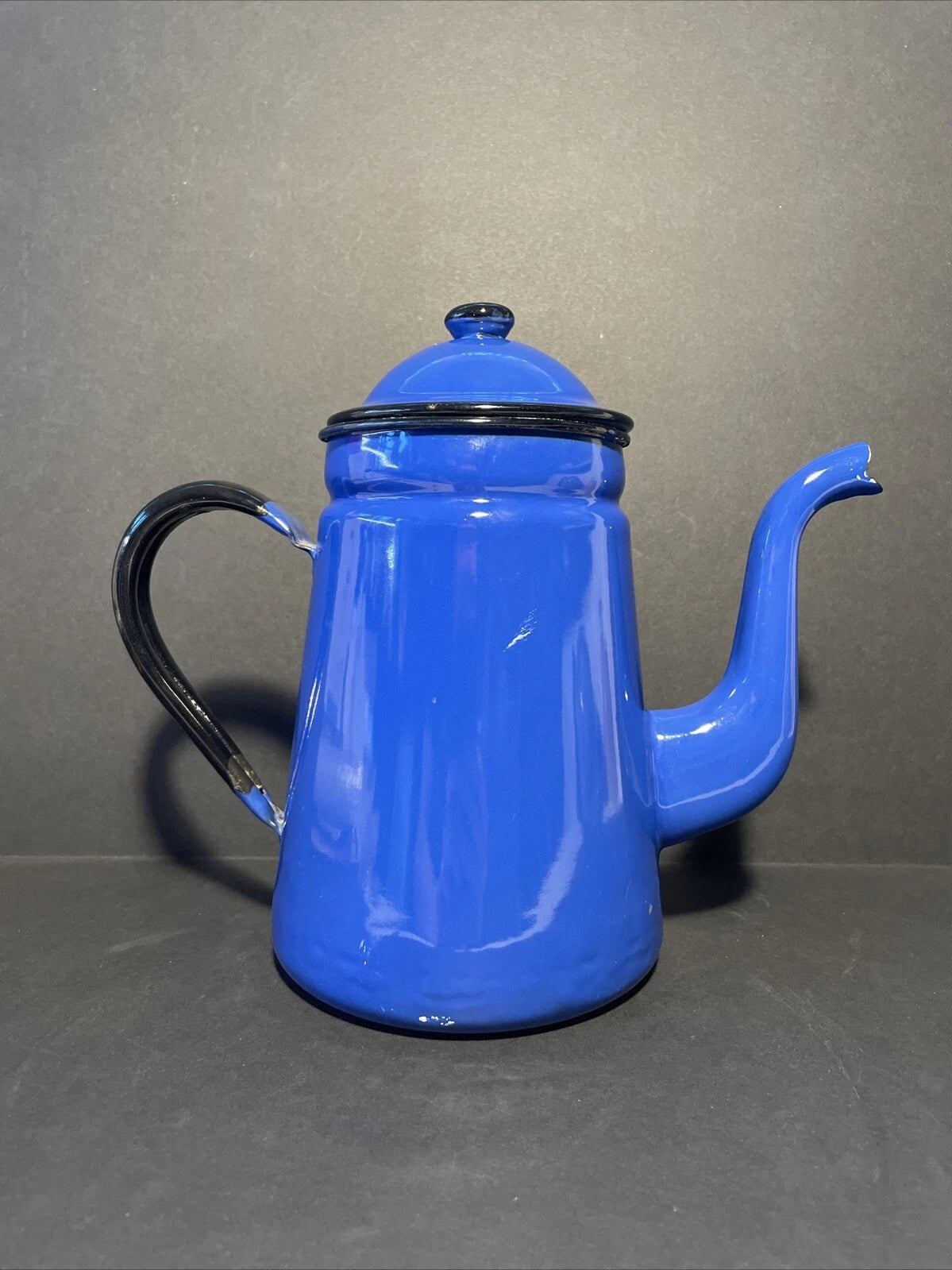 Vintage Enamelware Teapot Blue 9" Tall Made In Japan | eBay