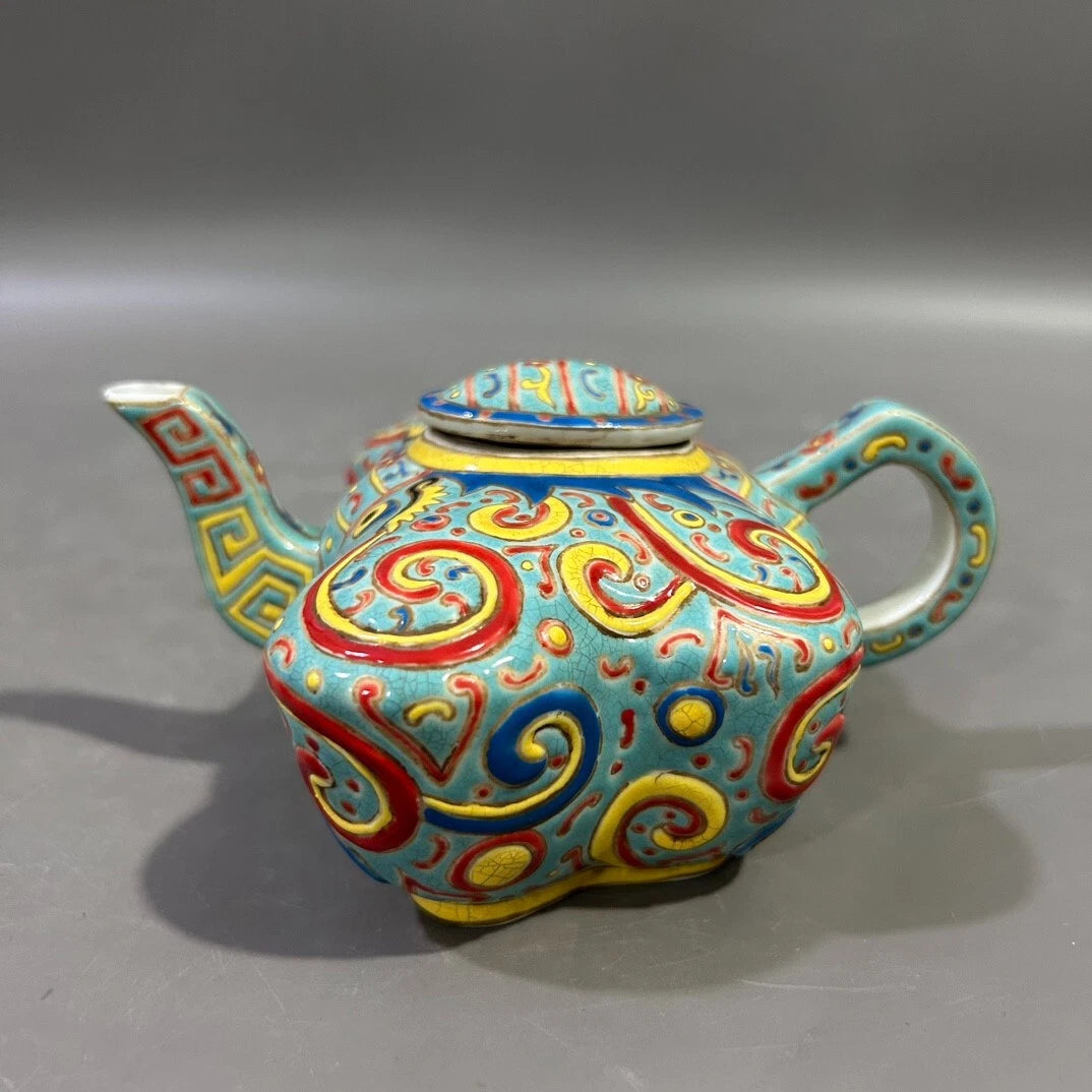 Collectable Art Handmade Painting Colour Enamels Porcelain Teapot | eBay