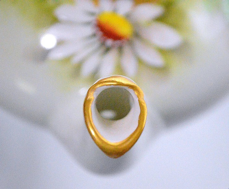 JP Limoges France Hand Painted Daisy Enamel Dot Artist Signed Teapot 117 | eBay