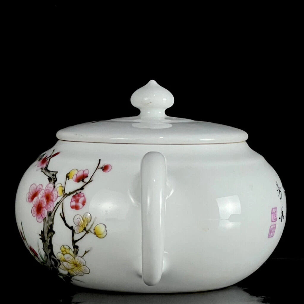 6.3" Chinese Enamel Porcelain HandPainte Exquisite Flowers&Plants Teapots | eBay