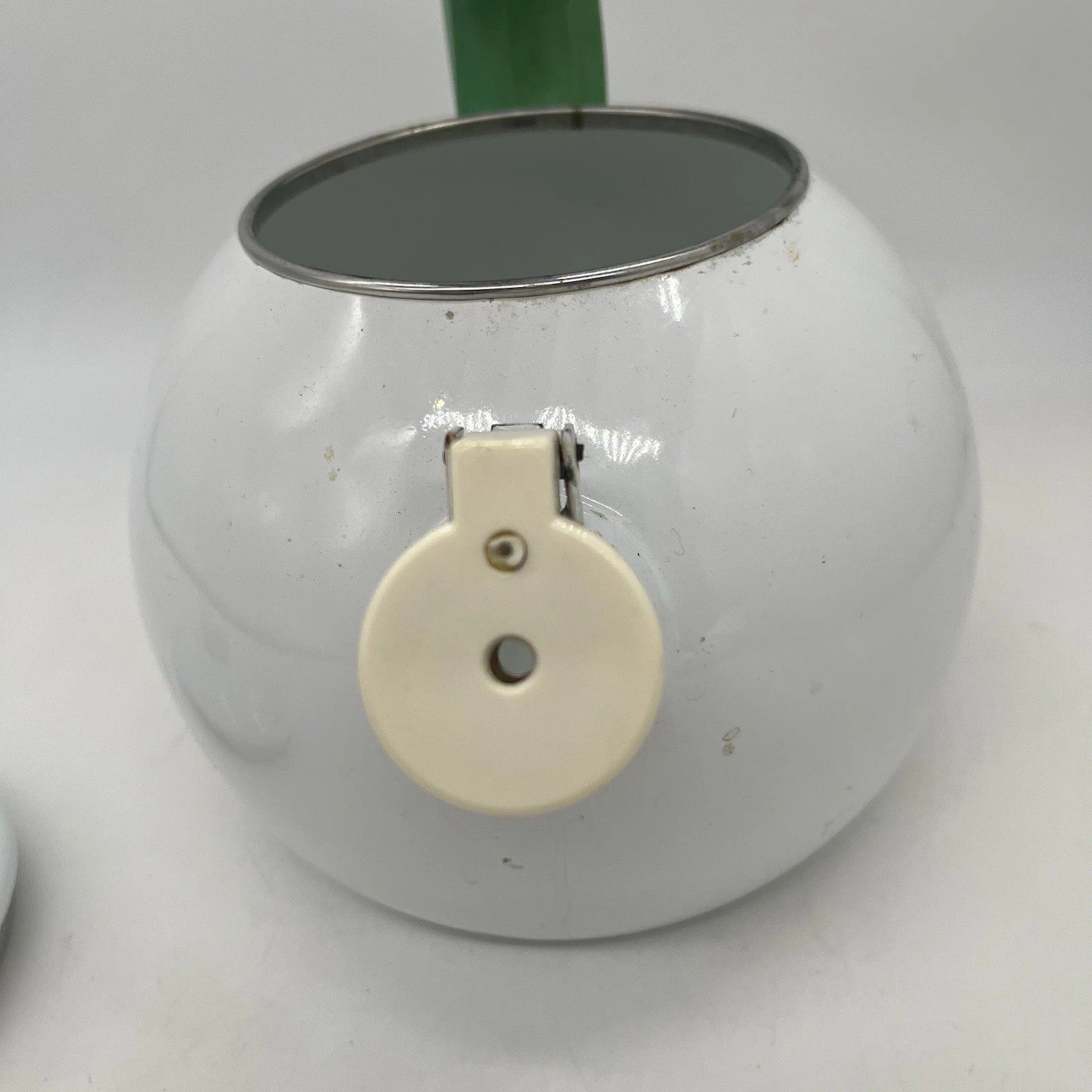 Ancona Kettle 3 Red Tulips Enamel Vintage Teapot - Missing Hummingbird | eBay