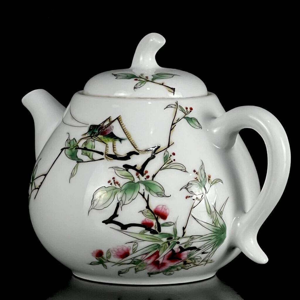 Chinese Enamel Colour Porcelain HandPainted Exquisite Flower&Plant Teapot 26552 | eBay