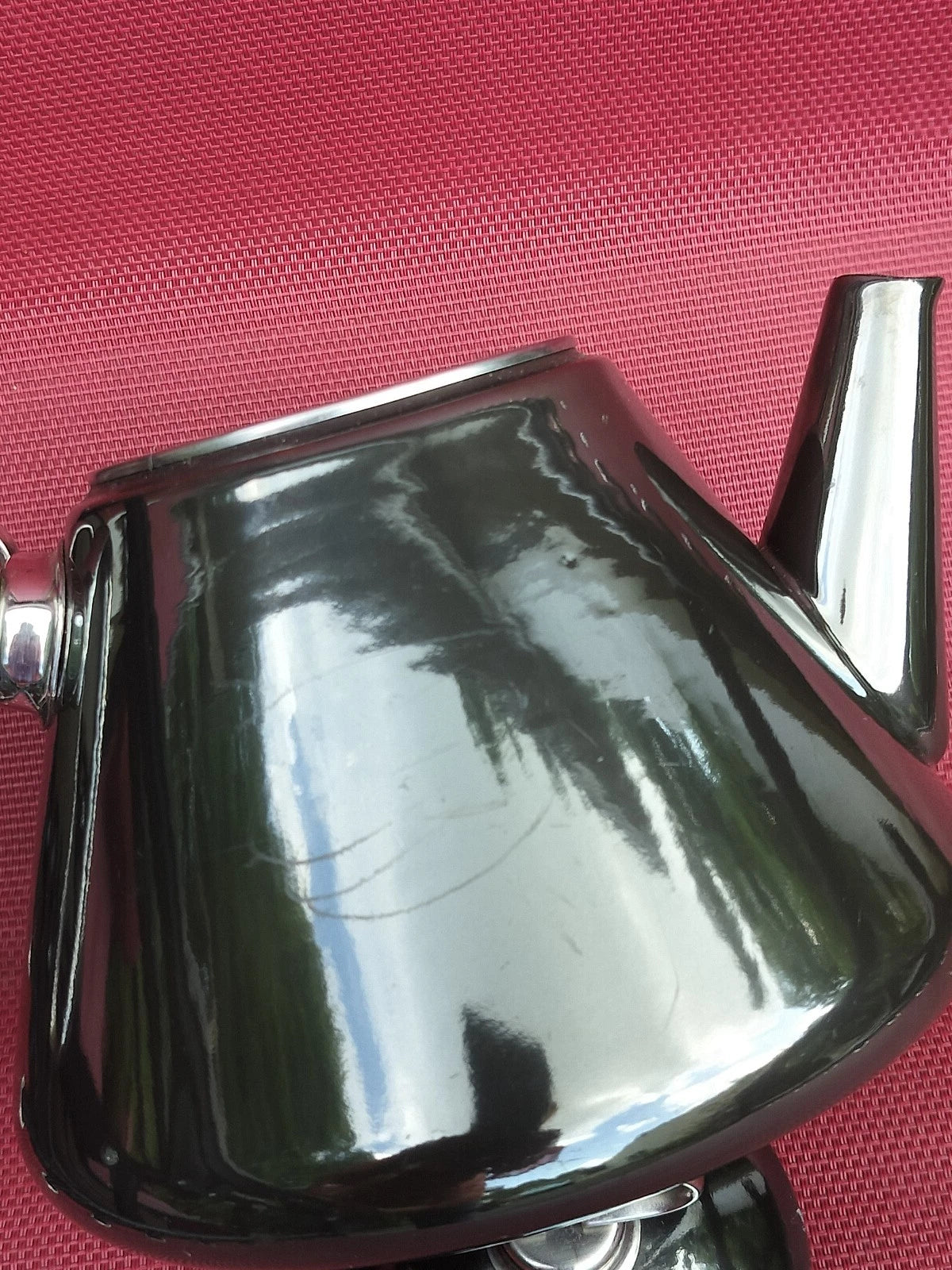 VTG Black Onyx Enamel on Steel-Chantal Tea Kettle/Teapot with Lid-VGC | eBay