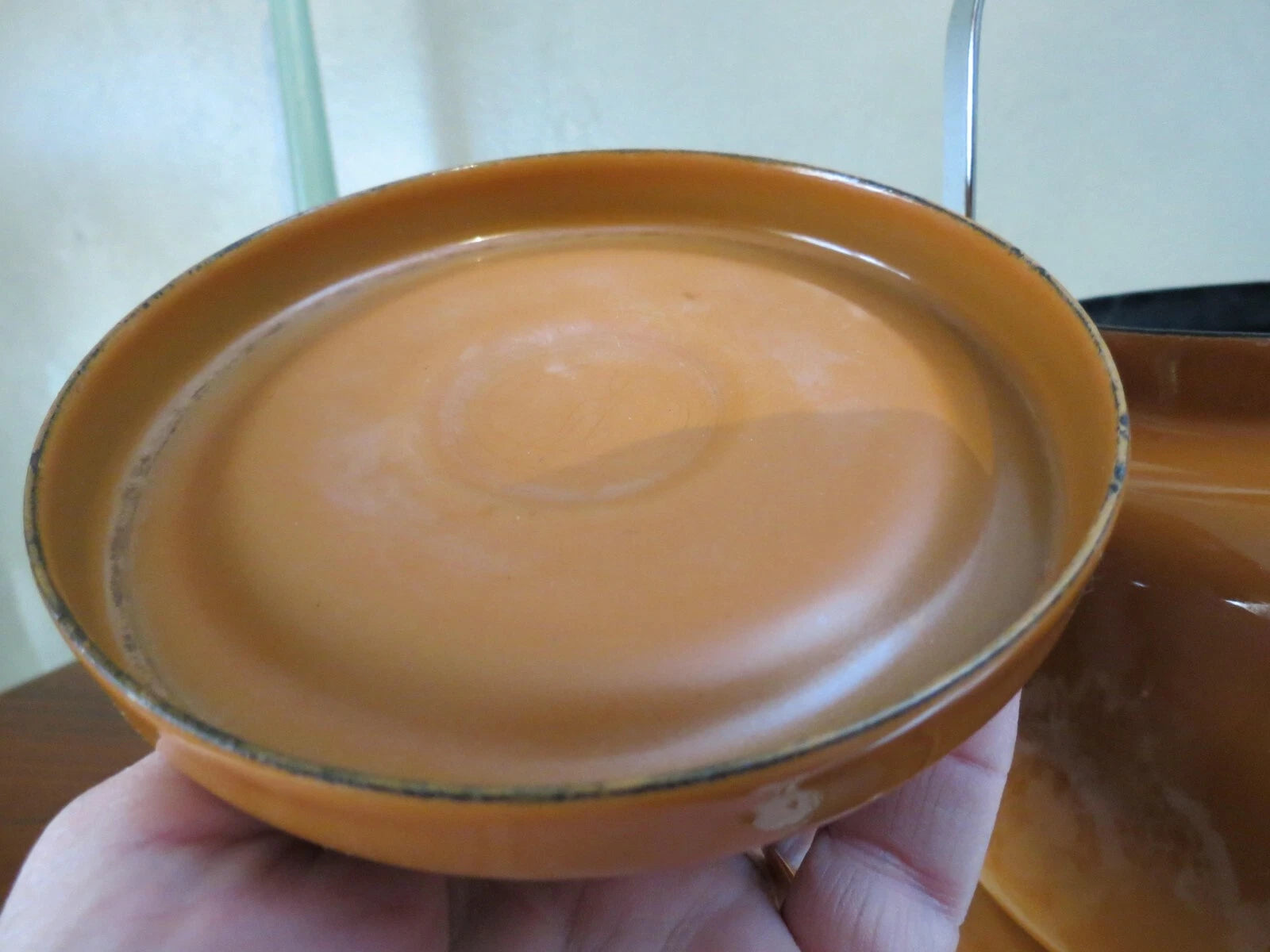 Vintage Gold/Light Brown Enameled Teapot | eBay