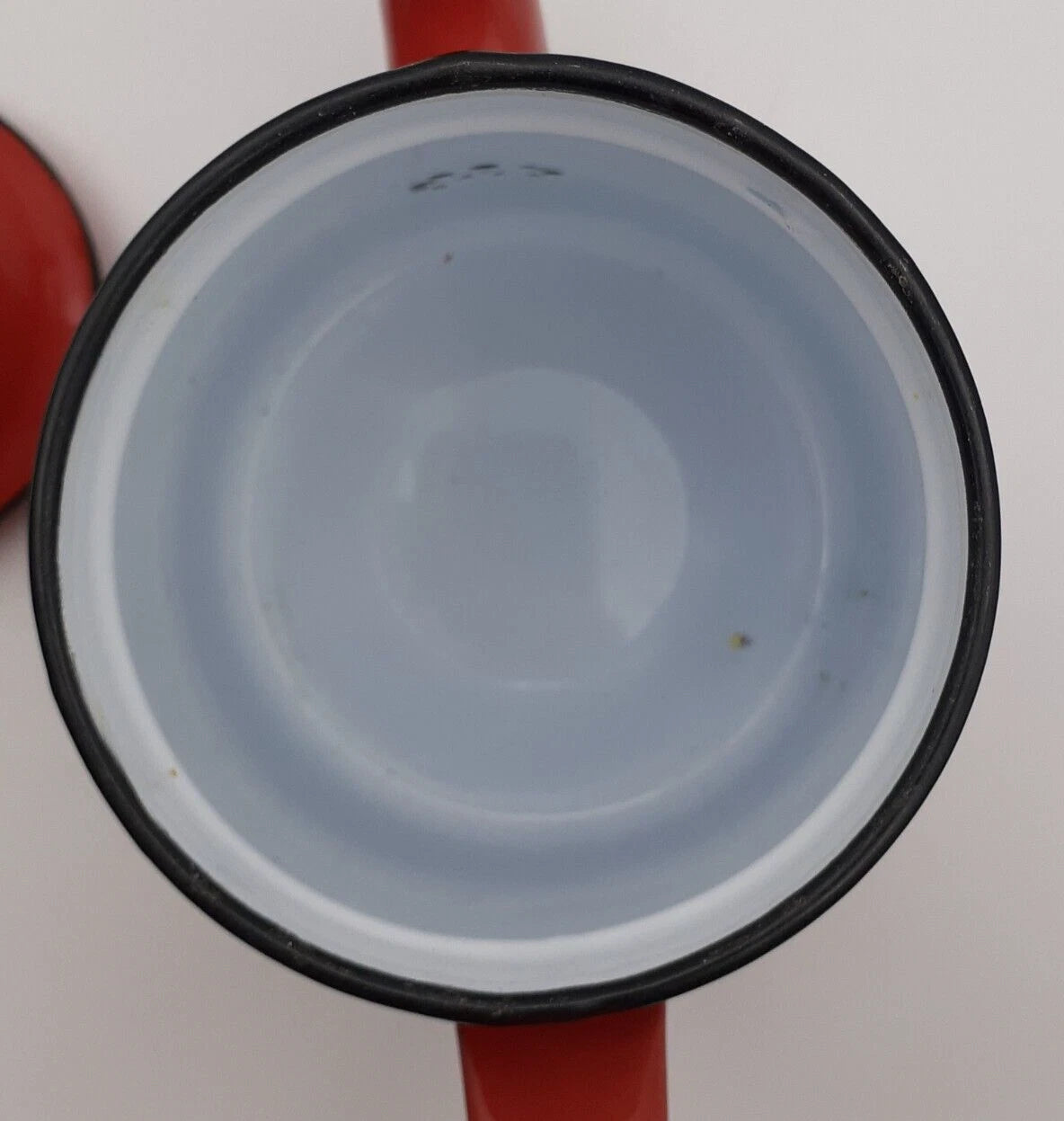 Red Enamel Teapot 9" Metal Enamelware Farmhouse Country Vintage Japan | eBay