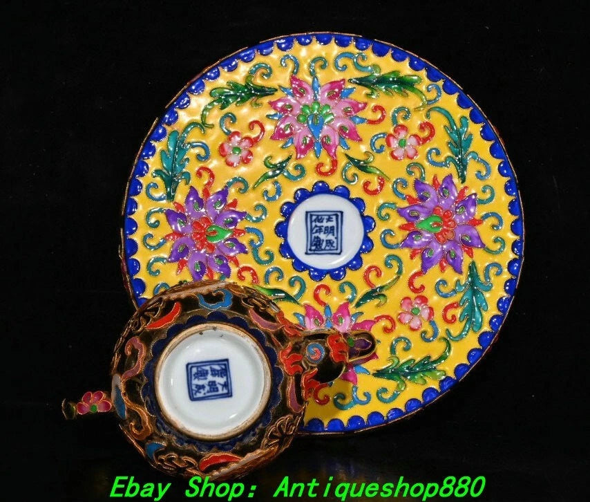 8.4''Ming Chenghua Enamel Colour Porcelain Dragon Wine Tea Pot Flagon Cup Set | eBay