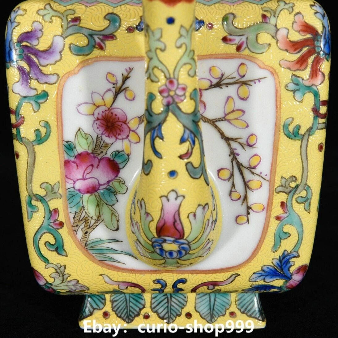 7" Yongzheng Dynasty Enamel Colour Porcelain Landscape Poems Word Tea Pot Flagon | eBay