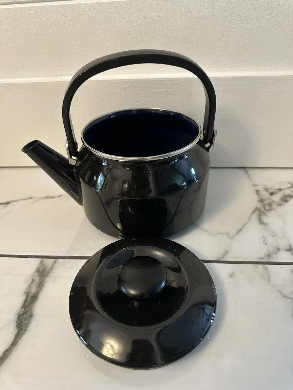 Vintage Japanese Enamel Tea Kettle | eBay