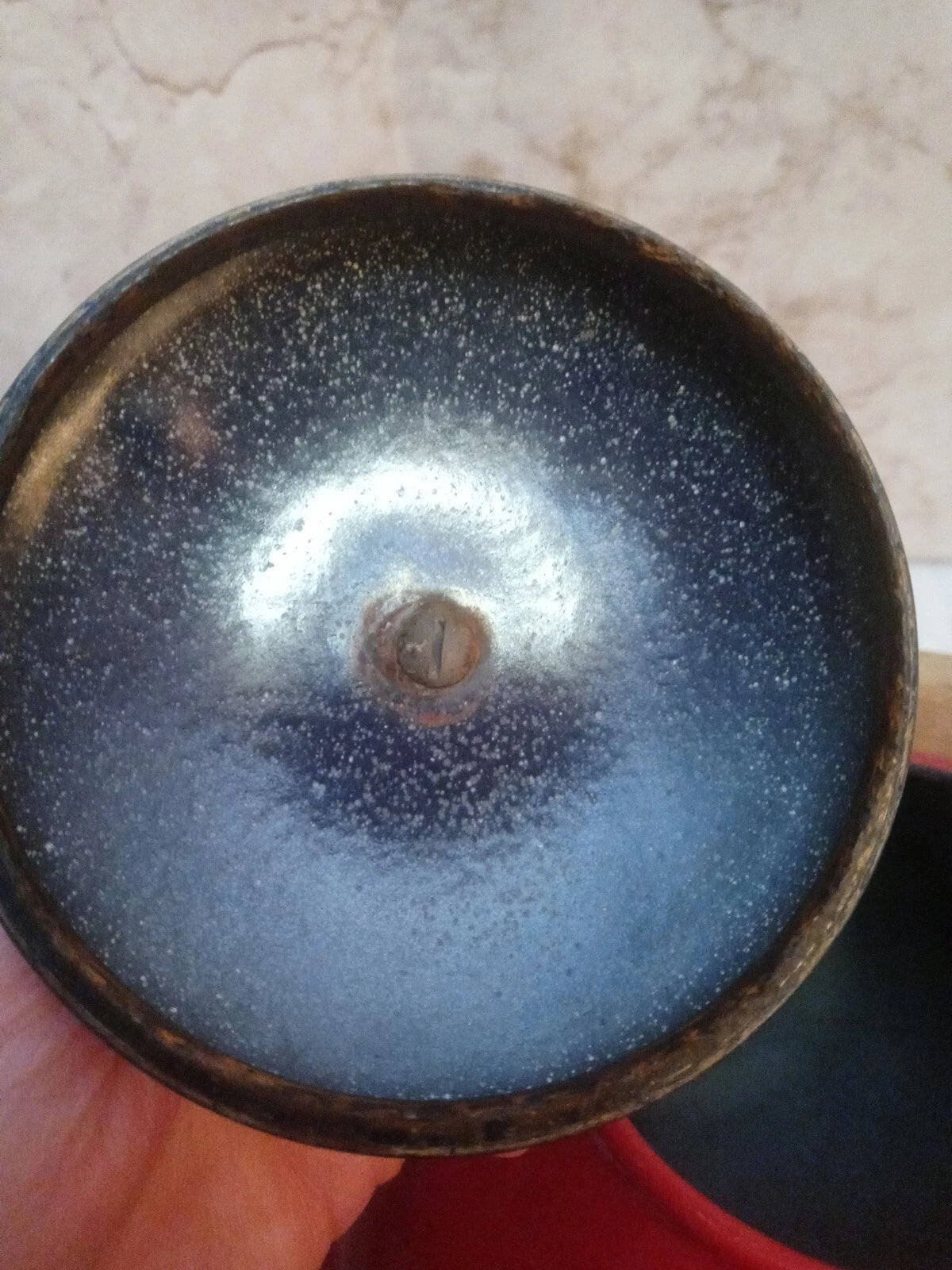 Mikasa Vintage Terra Cotta Enameled Teapot Hand Carved Wood Handle | eBay