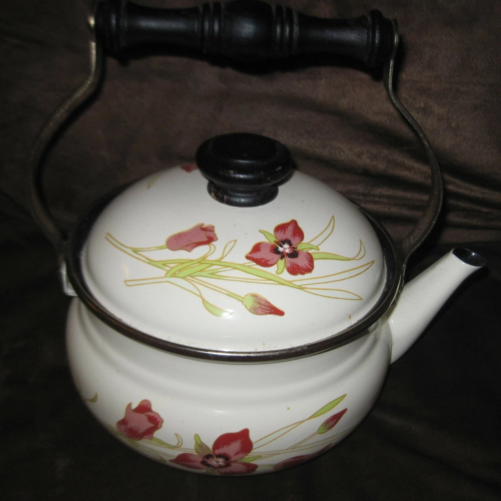 Vintage Porcelain Enamel Tea Pot Gailstyn-Sutton Jardine Collection 1981 Japan | eBay