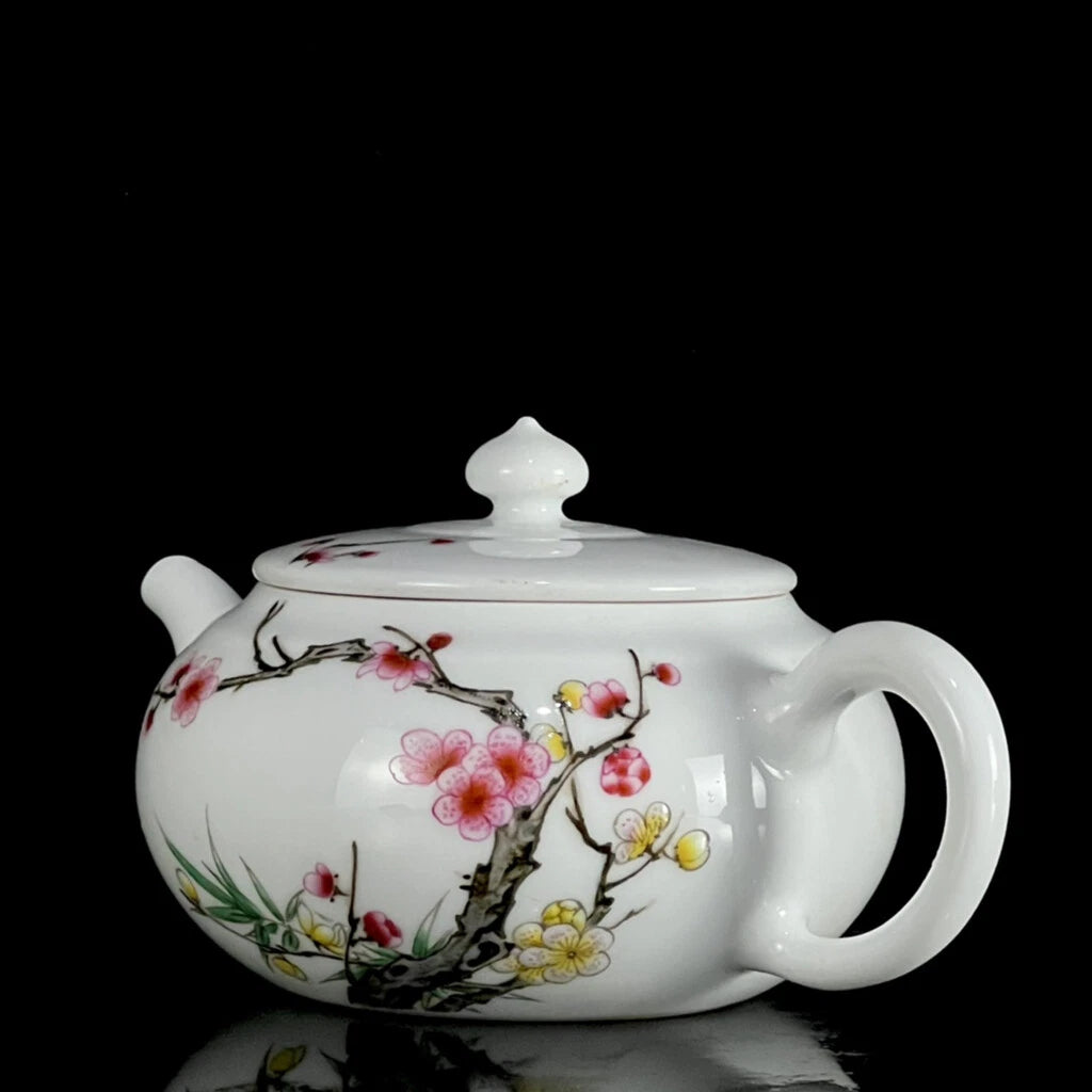 Chinese Enamel Colour Porcelain HandPainted Exquisite Flower&Plant Teapot 25065 | eBay