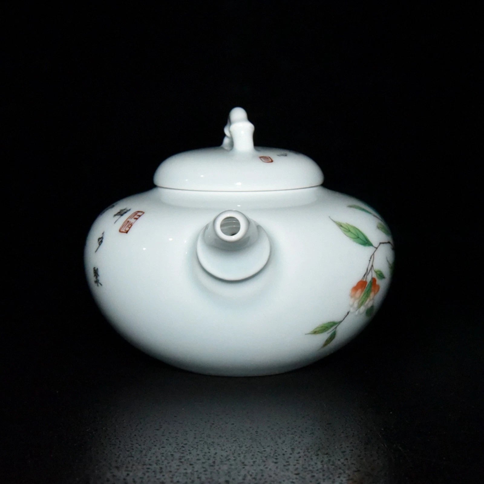 Chinese Enamel Colour Porcelain Handmade Exquisite Flower&plant Teapot 90225 | eBay