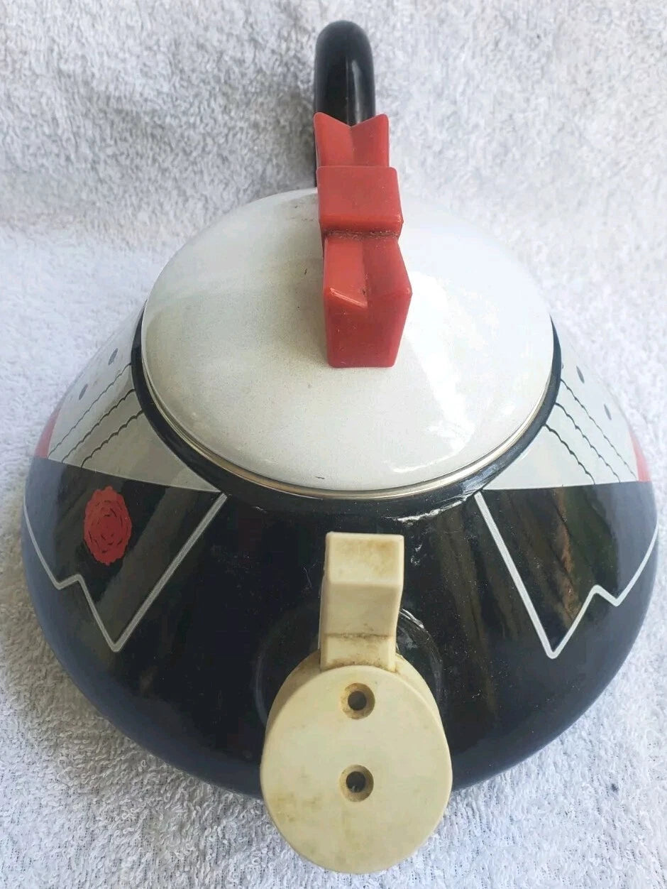 Enamel Teapot M Kamenstein Bowtie and Lapels Pre-owned Condition | eBay