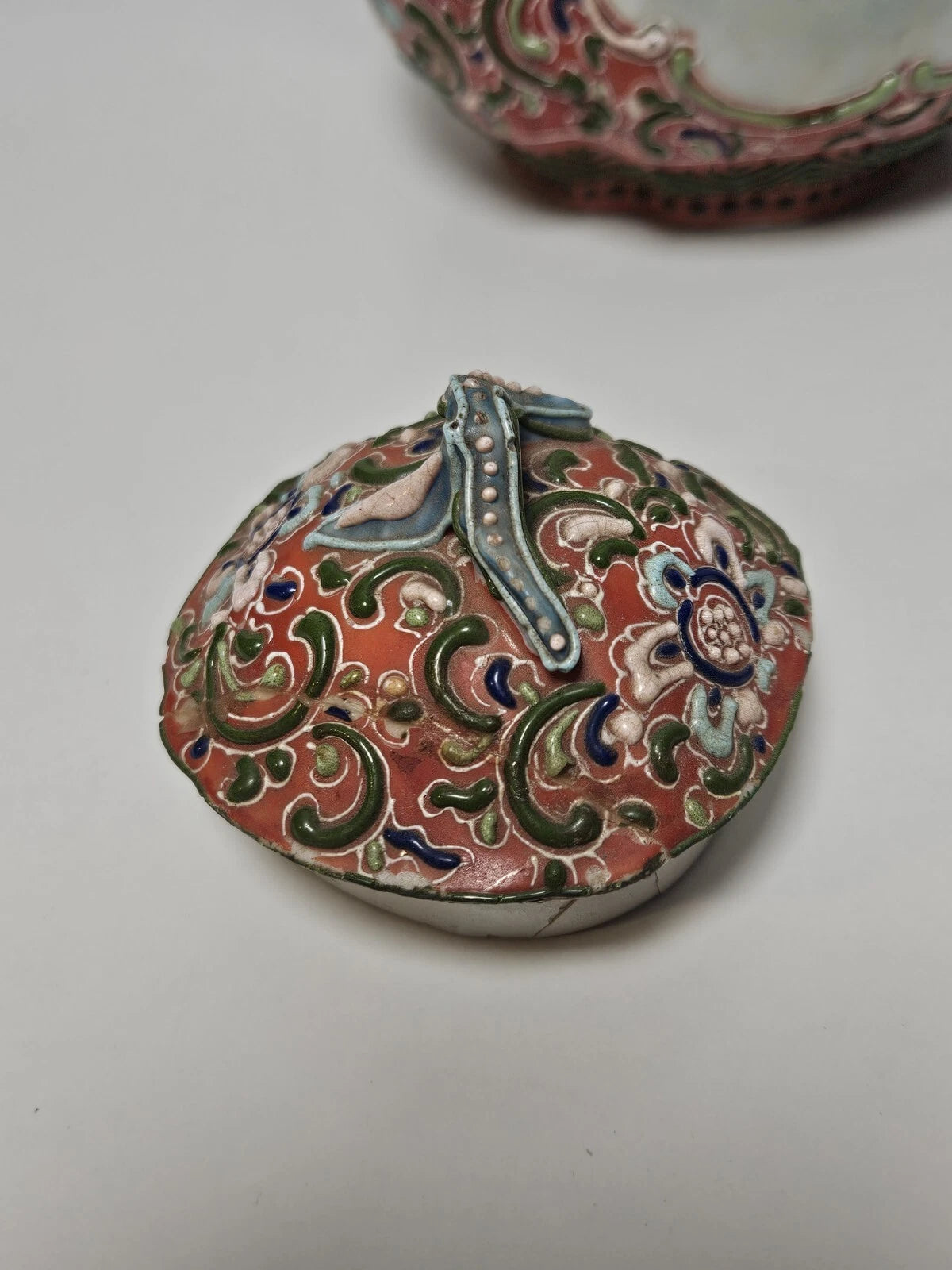 MORIAGE Antique Japanese Porcelain Hand Enameled Pitcher Teapot Repairs To Lid | eBay