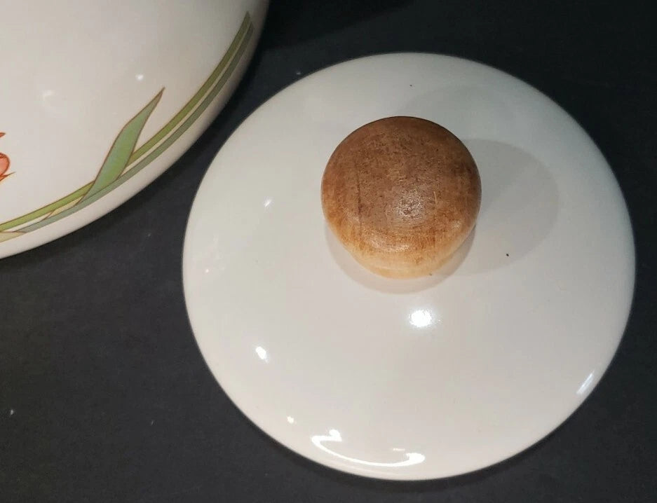 Vintage Tulip Enamel Tea Pot - Gourmet Kitchen by Himark - Tiawan | eBay