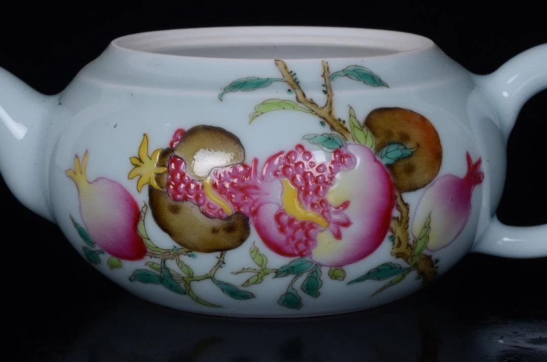 OLD CHINESE COLOUR ENAMEL PORCELAIN TEAPOT YONGZHENG MARKED ST562 | eBay