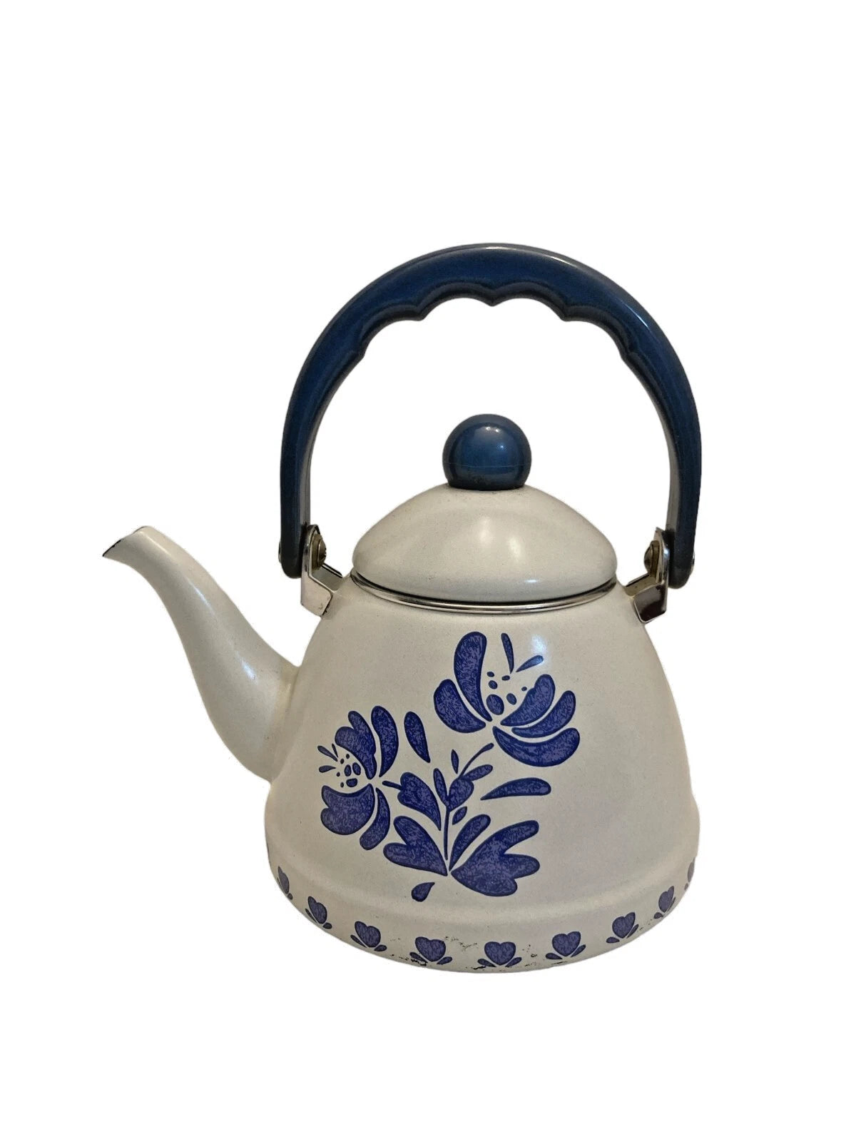 Pfaltzgraff Yorktowne 6" Stove Top Kettle/Teapot Porcelain Enamel With Lid 40 oz | eBay