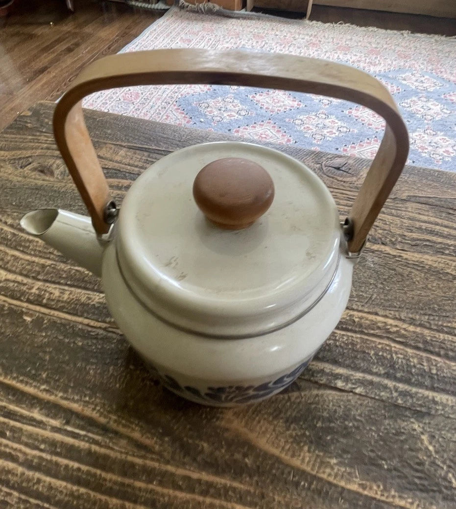 Pfaltzgraff Yorktown Enamel Tea Kettle | eBay