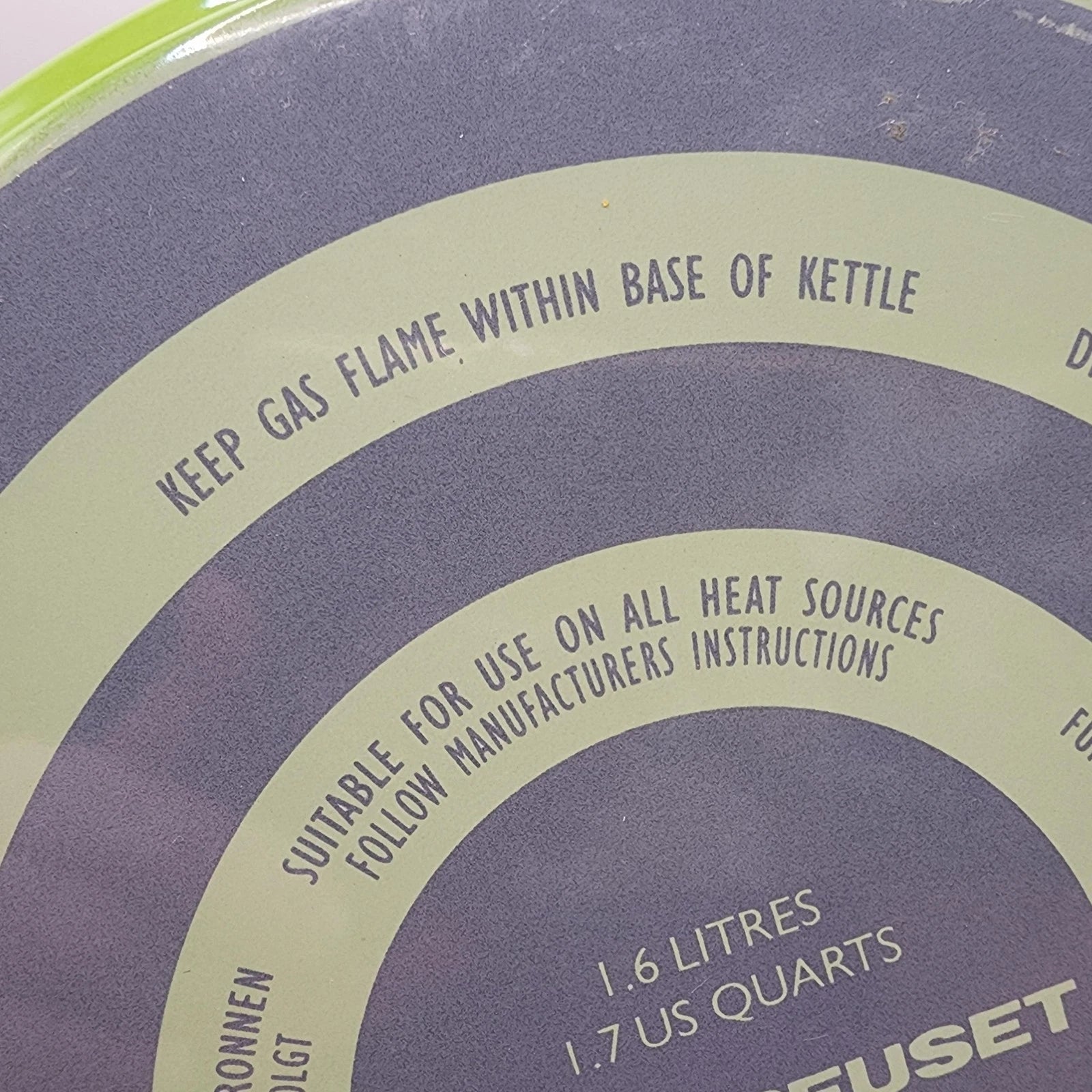 Le Creuset Whistling Kettle 1.6L 1.7 Quart Green Enamel Steel Teapot France Tea | eBay