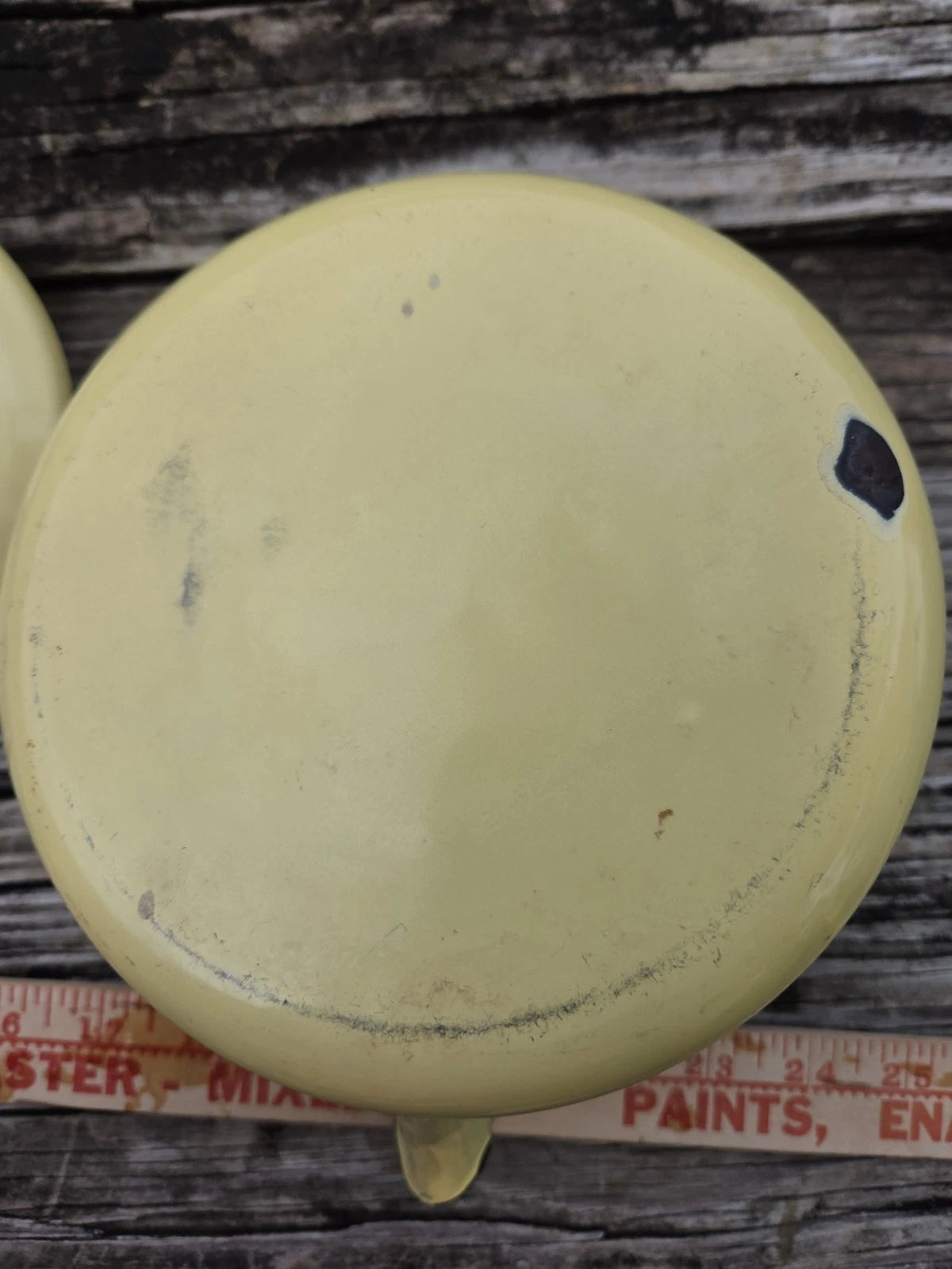 Vintage yellow enamel teapot With Lid Enamelware Bail Handle | eBay