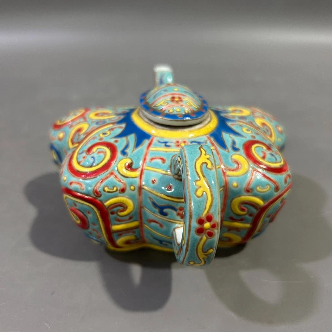 Collectable Art Handmade Painting Colour Enamels Porcelain Teapot | eBay