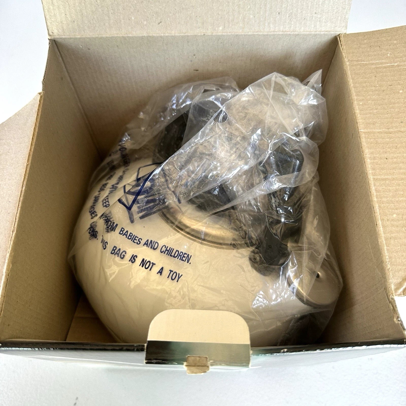 Vintage 90s Rare Kamenstein TRIG 2.5 qt Whistling White Enamel Steel Tea Pot NIB | eBay