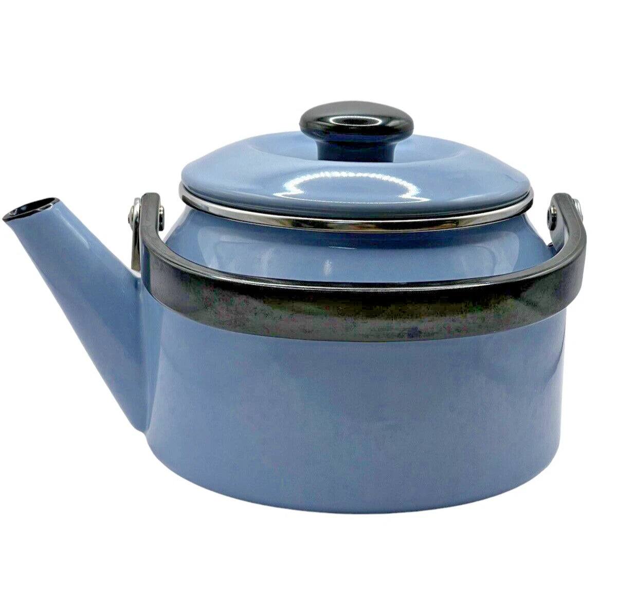 Stovetop Vintage Kettle Teapot Light Blue Enamel on Steel 2 QT Siam Fuji Ware | eBay