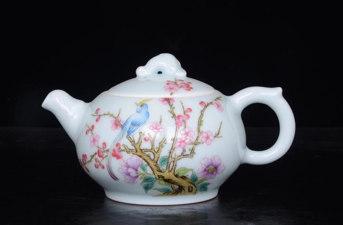 LD CHINESE COLOUR ENAMEL PORCELAIN TEAPOT YONGZHENG MARKED ST636 | eBay
