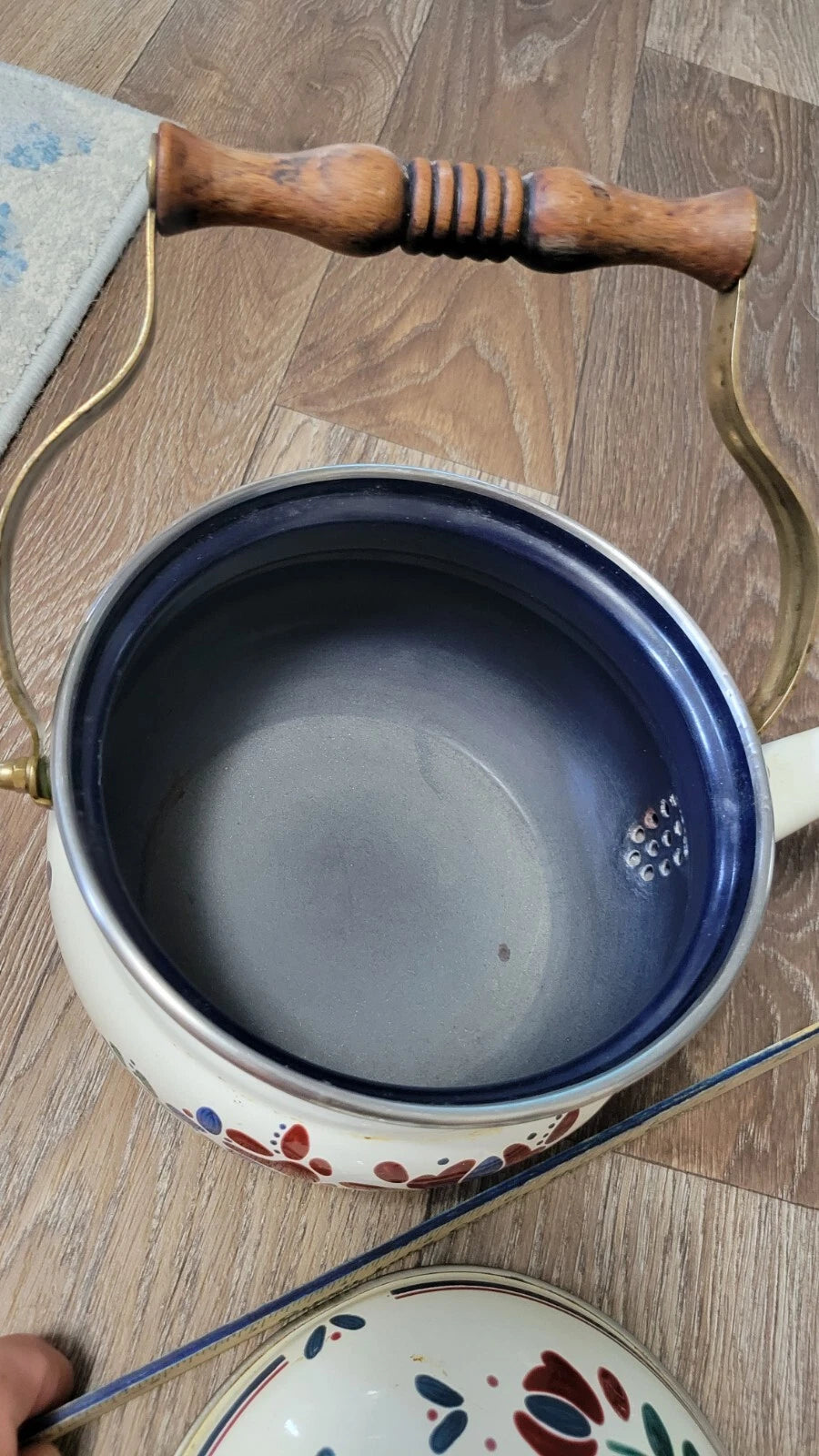 Vintage Asta Marked 1982 Porcelain Enamel Tea Pot | eBay