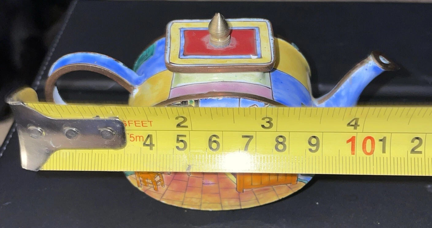 Vintage Miniature Enamel Teapot Bedroom Vincent Van Gogh Porcelain With Box | eBay